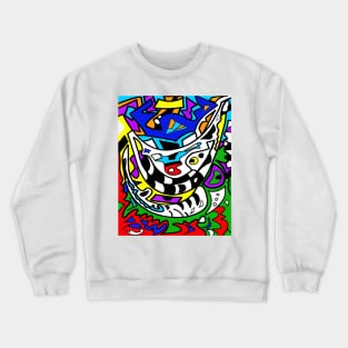 Abstract cat Crewneck Sweatshirt